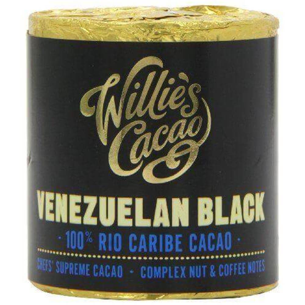 Willies Cacao Venezuelan Black Rio Caribe 100% Cooking Chocolate 180g